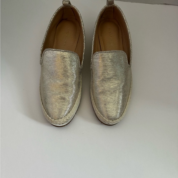 Alex Marie Raanata 6.5 Espadrille Slip-Ons Taupe Soft Gold - Picture 3 of 5